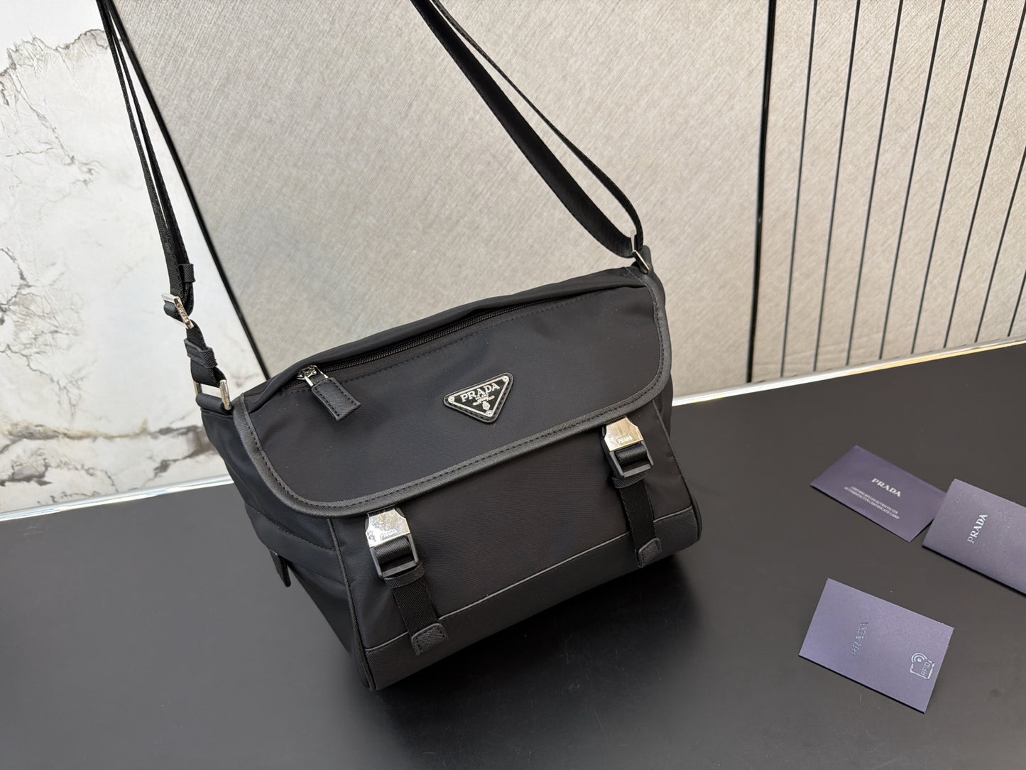 PRADA RE-NYLON MESSENGER BAG 21CM & 26CM – FULL SET – 1:1 HIGH END