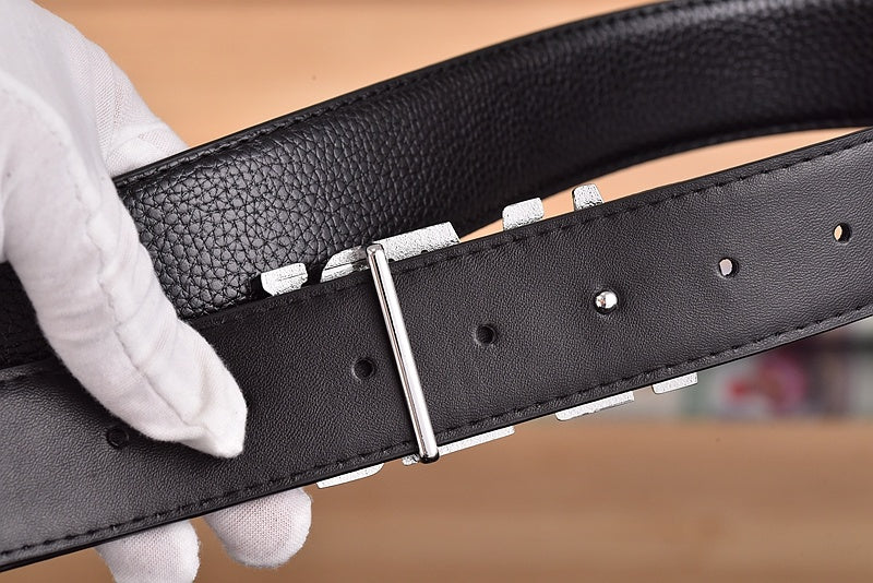 AMIRI LETTERING RETRO LYCHEE LEATHER BELT – 1:1 HIGH END