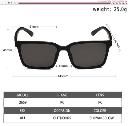 PRADA RECTANGULAR LOGO SUNGLASSES – FULL SET – 1:1 HIGH END