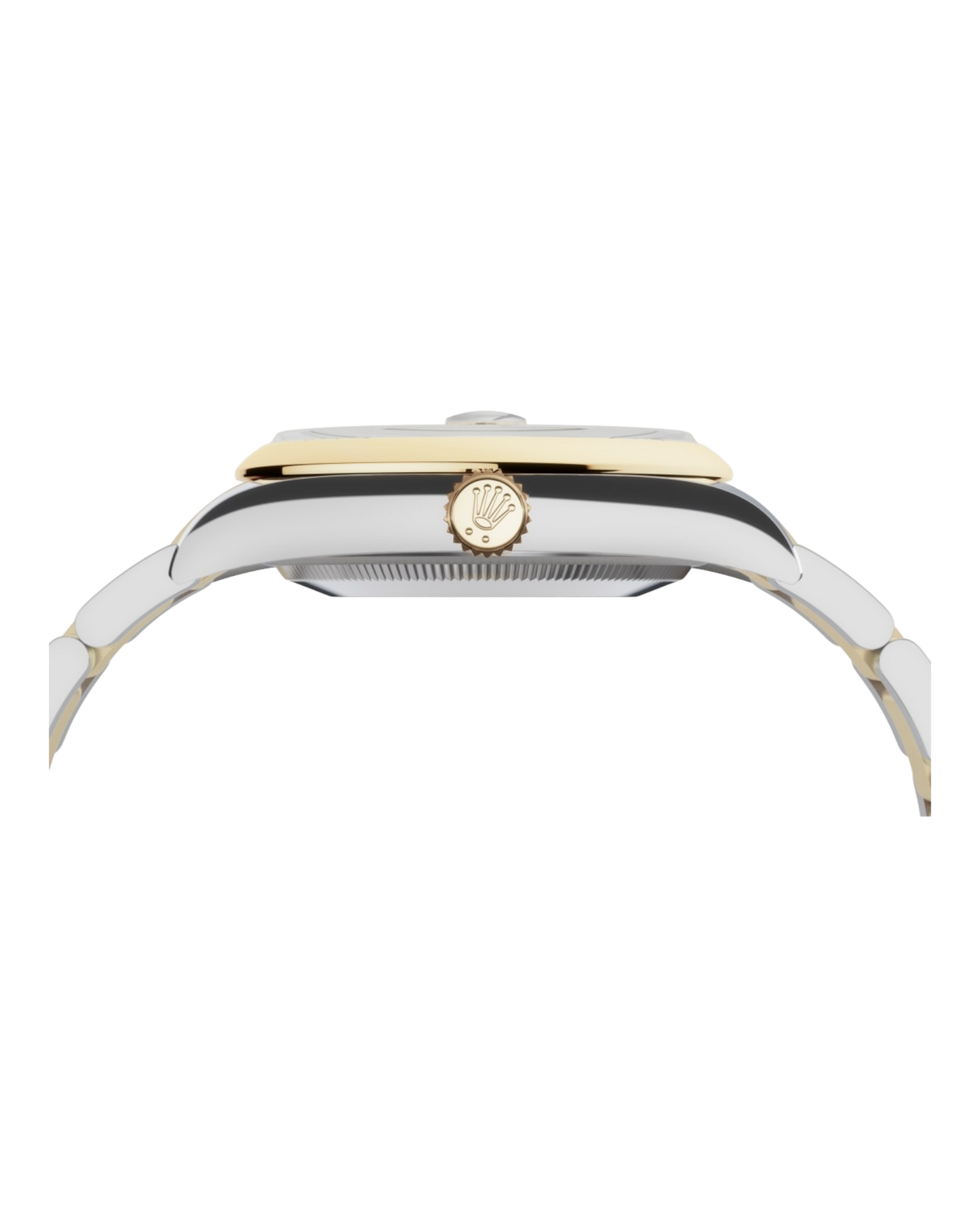 Rolex Datejust White Dial, Smooth Bezel, 36mm Two-Tone Oyster - U1 FACTORY - AUTOMATIK