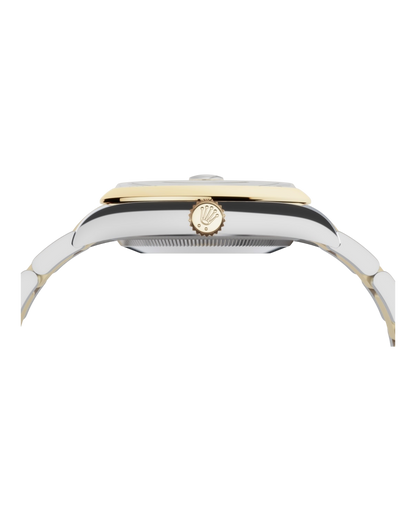 Rolex Datejust White Dial, Smooth Bezel, 36mm Two-Tone Oyster - U1 FACTORY - AUTOMATIK