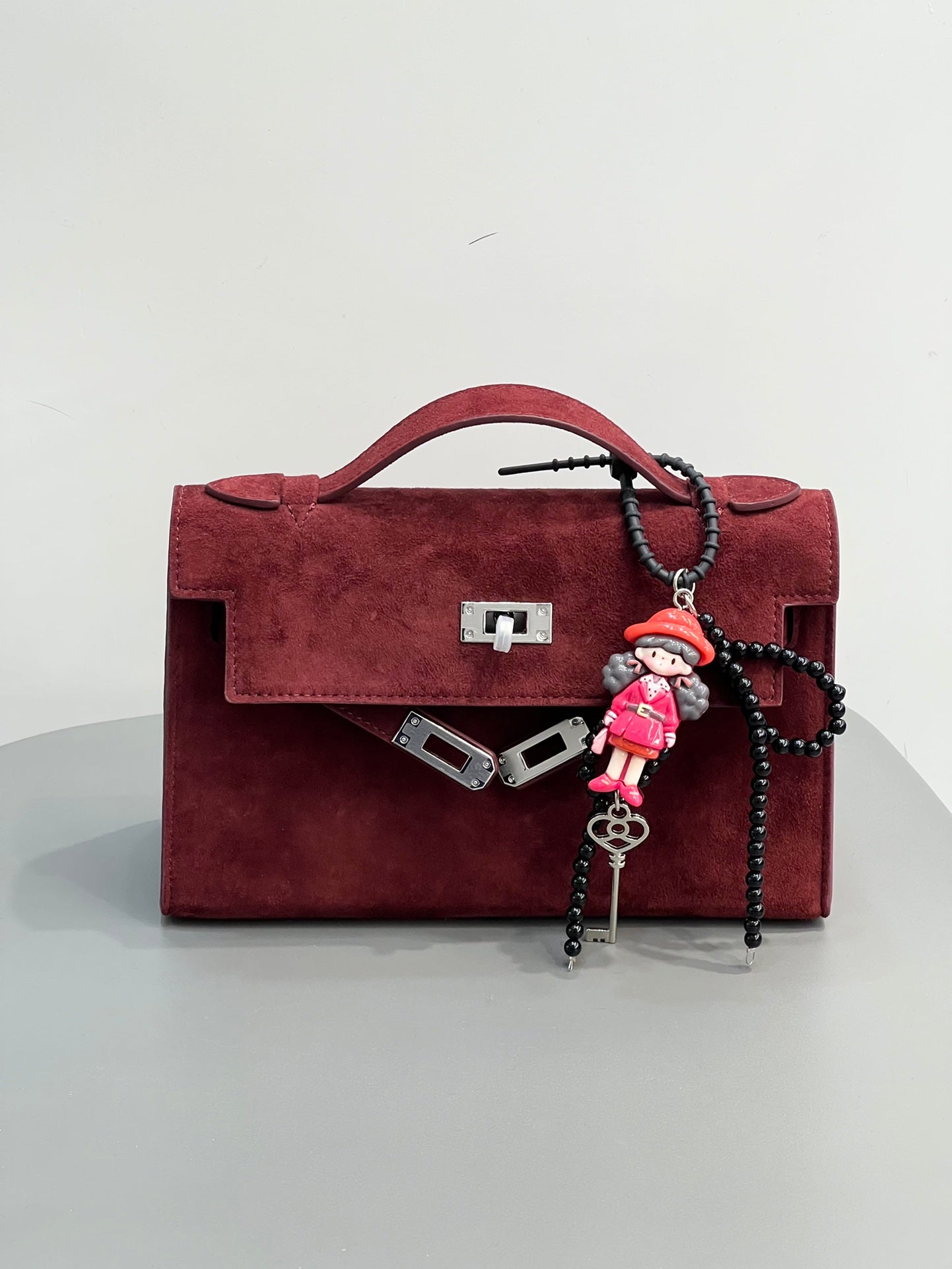 HERMÈS Kelly Pochette Bordeaux Veau Doblis Palladium Hardware 21 - 1:1 HIGH END