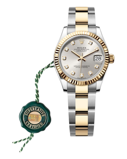 Rolex Datejust 31mm Bicolor Silver with Diamonds Dial Oyster U1 FACTORY - AUTOMATIK -