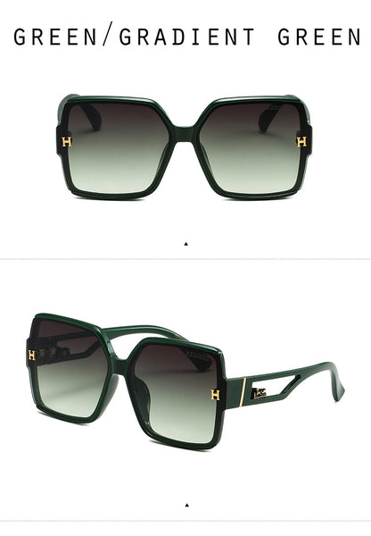 HERMÈS SQUARE FRAME BLACK SUNGLASSES – FULL SET – 1:1 HIGH END