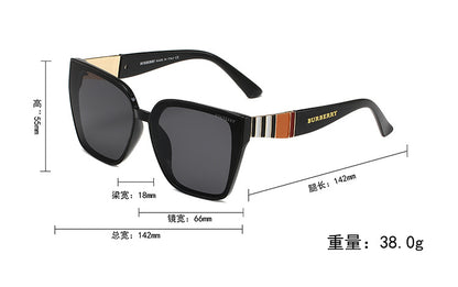 BURBERRY BB CLASSIC STRIPED SUNGLASSES – FULL SET – 1:1 HIGH END