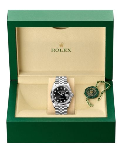 Rolex Datejust Black Dial with Diamonds 36mm Jubilee - U1 FACTORY - AUTOMATIK