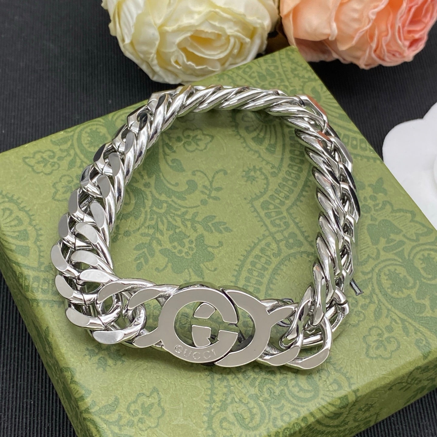 GUCCI INTERLOCKING G CHAIN BRACELET – FULL SET - 1:1 HIGH END