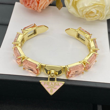 PRADA CRYSTAL STONE BRACELET – FULL SET – 1:1 HIGH END