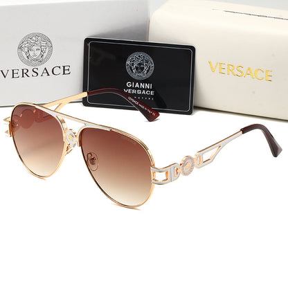 VERSACE LION HEAD SQUARE FRAME GLASSES – FULL SET – 1:1 HIGH END