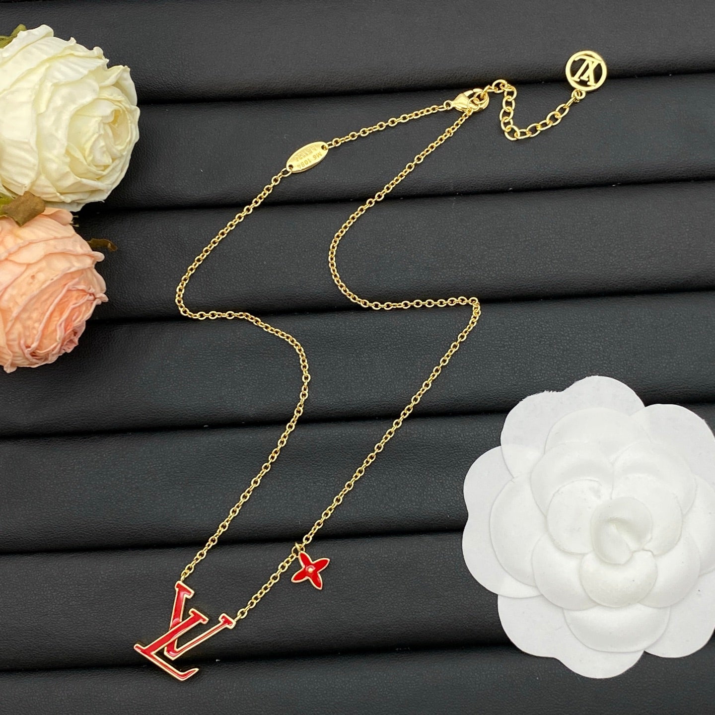 LOUIS VUITTON LV ICONIC ENAMEL EARRING/BRACELET/NECKLACE – Full Set - 1:1 HIGH END