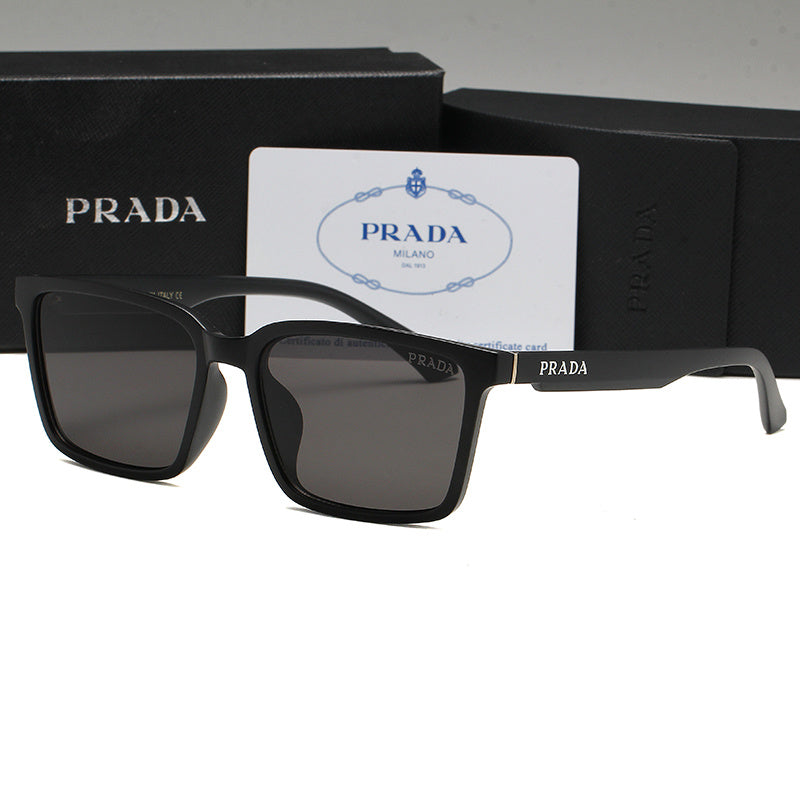 PRADA RECTANGULAR LOGO SUNGLASSES – FULL SET – 1:1 HIGH END