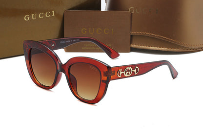 GUCCI ROUND CAT EYE SUNGLASSES – FULL SET – 1:1 HIGH END