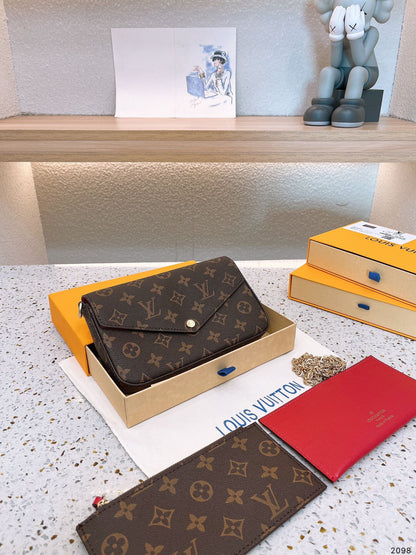 LOUIS VUITTON POCHETTE FÉLICIE – Full Set  - 1:1 HIGH END