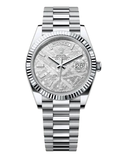 Rolex Day-Date White Meteorite Dial 40mm - U1 FACTORY - AUTOMATIK