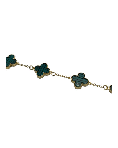 Van Cleef & Arpels Alhambra Armband mit Kleeblättern Grün