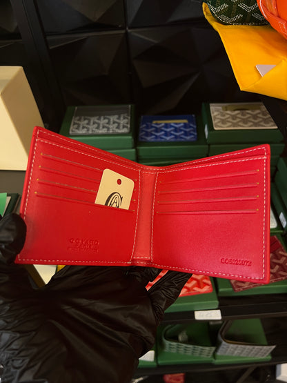 GOYARD PORTMONEE - RED - PU LEATHER - SUPER CLONE - WITH BOX
