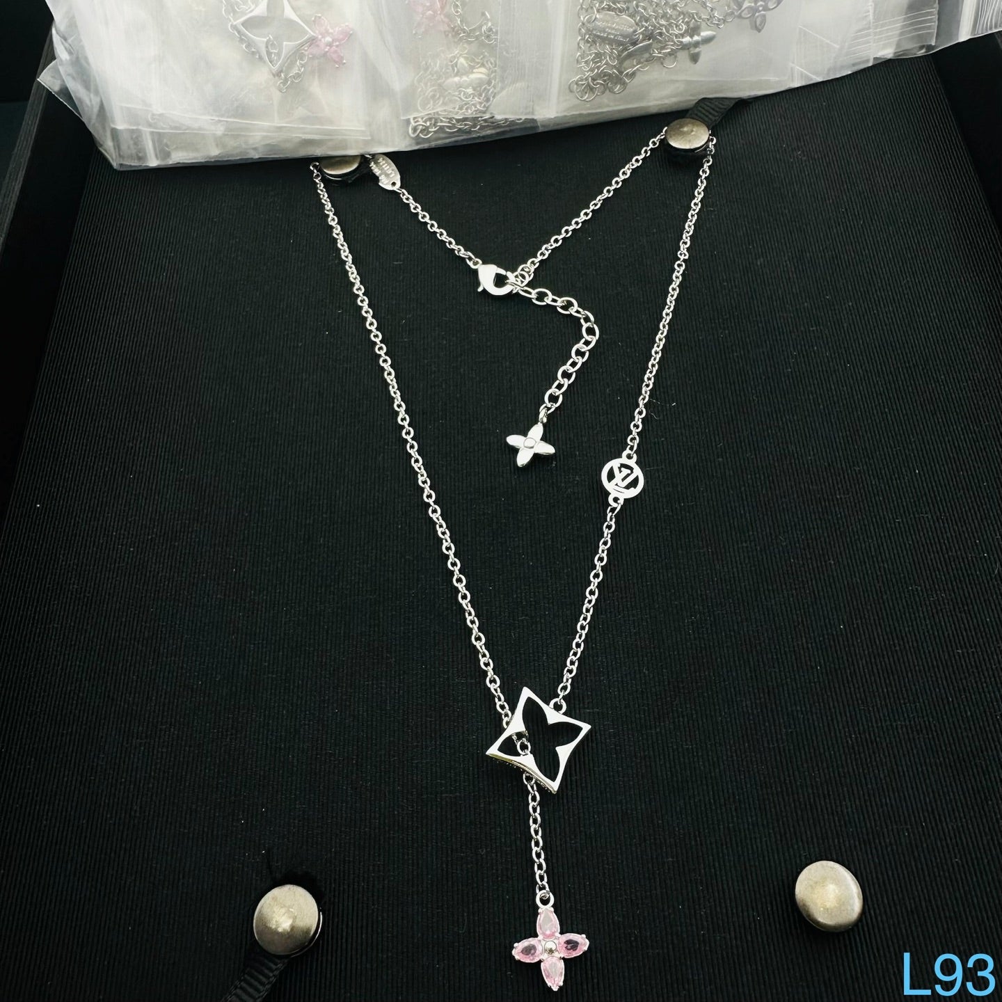 LOUIS VUITTON COLOR BLOSSOM PENDANT NECKLACE – FULL SET – 1:1 HIGH END