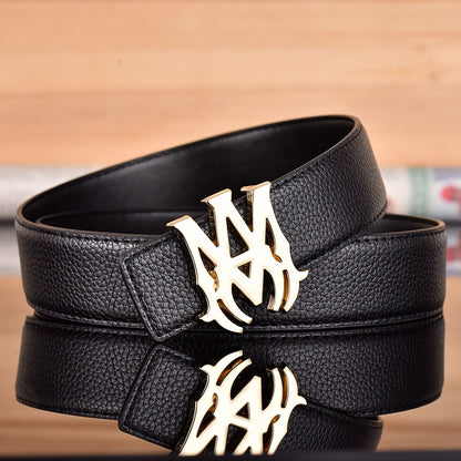 AMIRI MA LOGO RETRO LYCHEE LEATHER BELT– 1:1 HIGH END