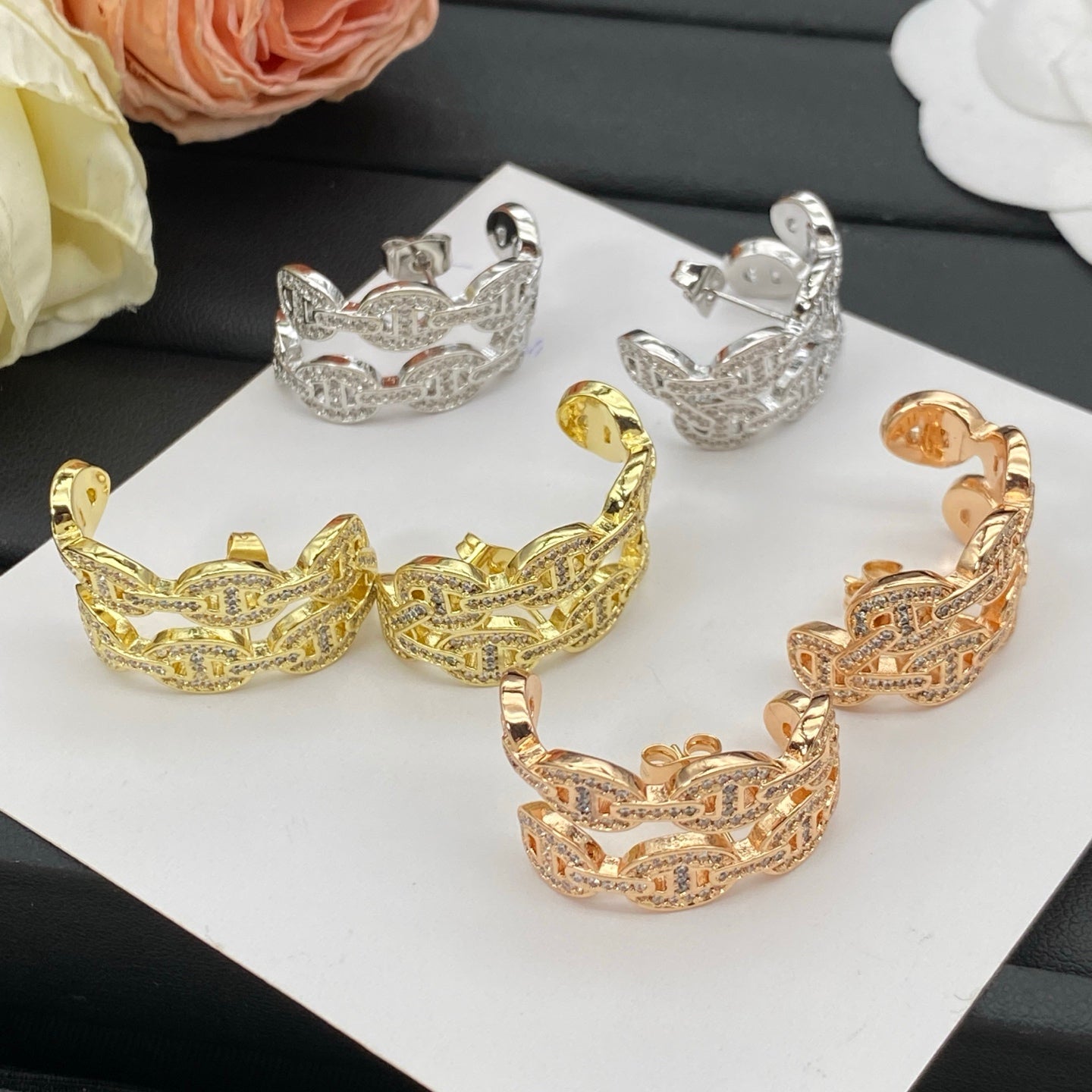 HERMÈS CHAINE D'ANCRE EARINGS – Full Set  - 1:1 HIGH END