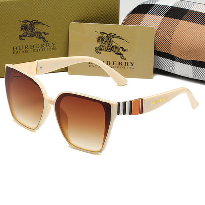 BURBERRY BB CLASSIC STRIPED SUNGLASSES – FULL SET – 1:1 HIGH END