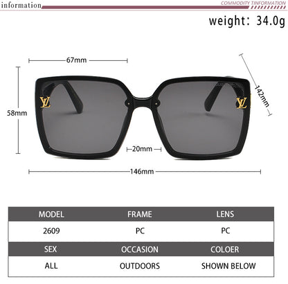 LOUIS VUITTON OVERSIZED LV SQUARE SUNGLASSES – FULL SET – 1:1 HIGH END