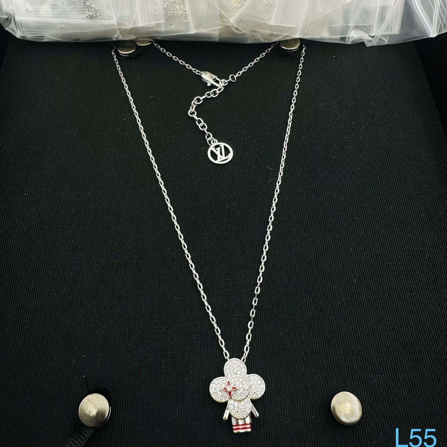 LOUIS VUITTON COLOR BLOSSOM PENDANT NECKLACE – FULL SET – 1:1 HIGH END