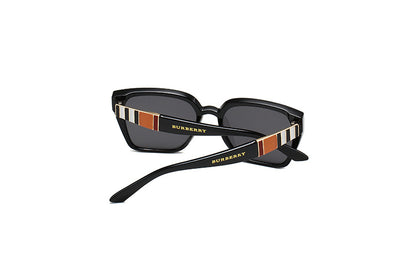 BURBERRY BB CLASSIC STRIPED SUNGLASSES – FULL SET – 1:1 HIGH END