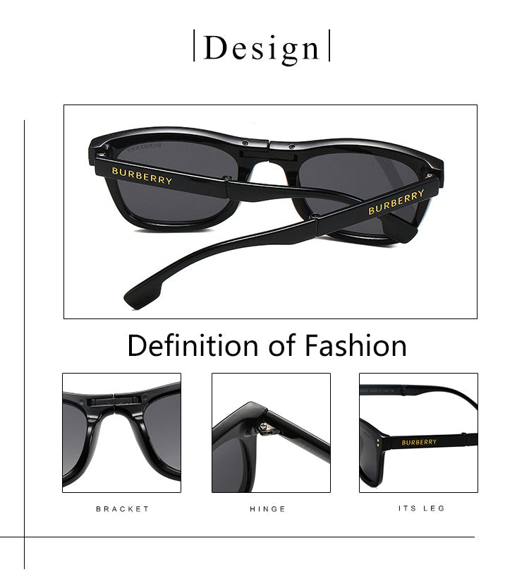 BURBERRY FOLDING SUNGLASSES – FULL SET – 1:1 HIGH END