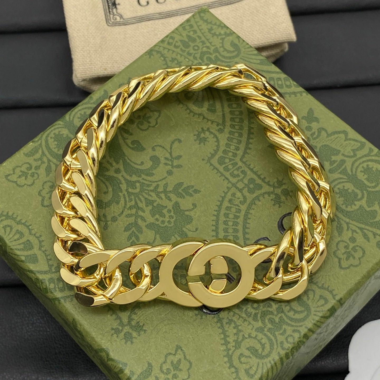 GUCCI INTERLOCKING G CHAIN BRACELET – FULL SET - 1:1 HIGH END