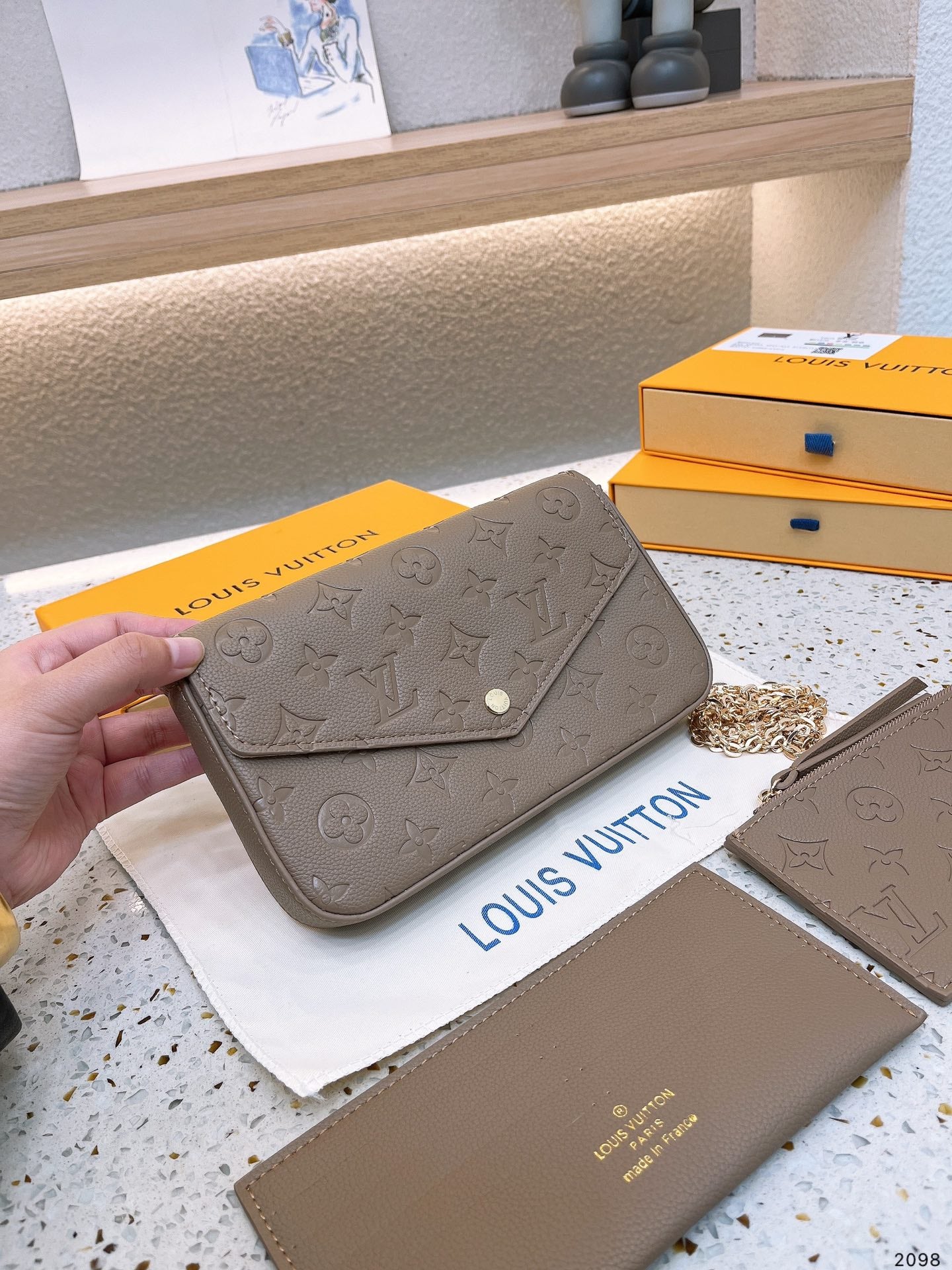 LOUIS VUITTON POCHETTE FÉLICIE – Full Set  - 1:1 HIGH END