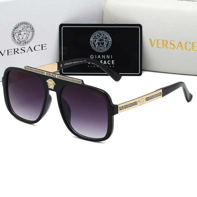 VERSACE VINTAGE AVIATOR SUNGLASSES – FULL SET – 1:1 HIGH END