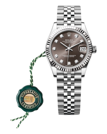 Rolex Datejust 31mm Brown with Diamonds Dial, Bicolor - U1 FACTORY - AUTOMATIK - Jubilee
