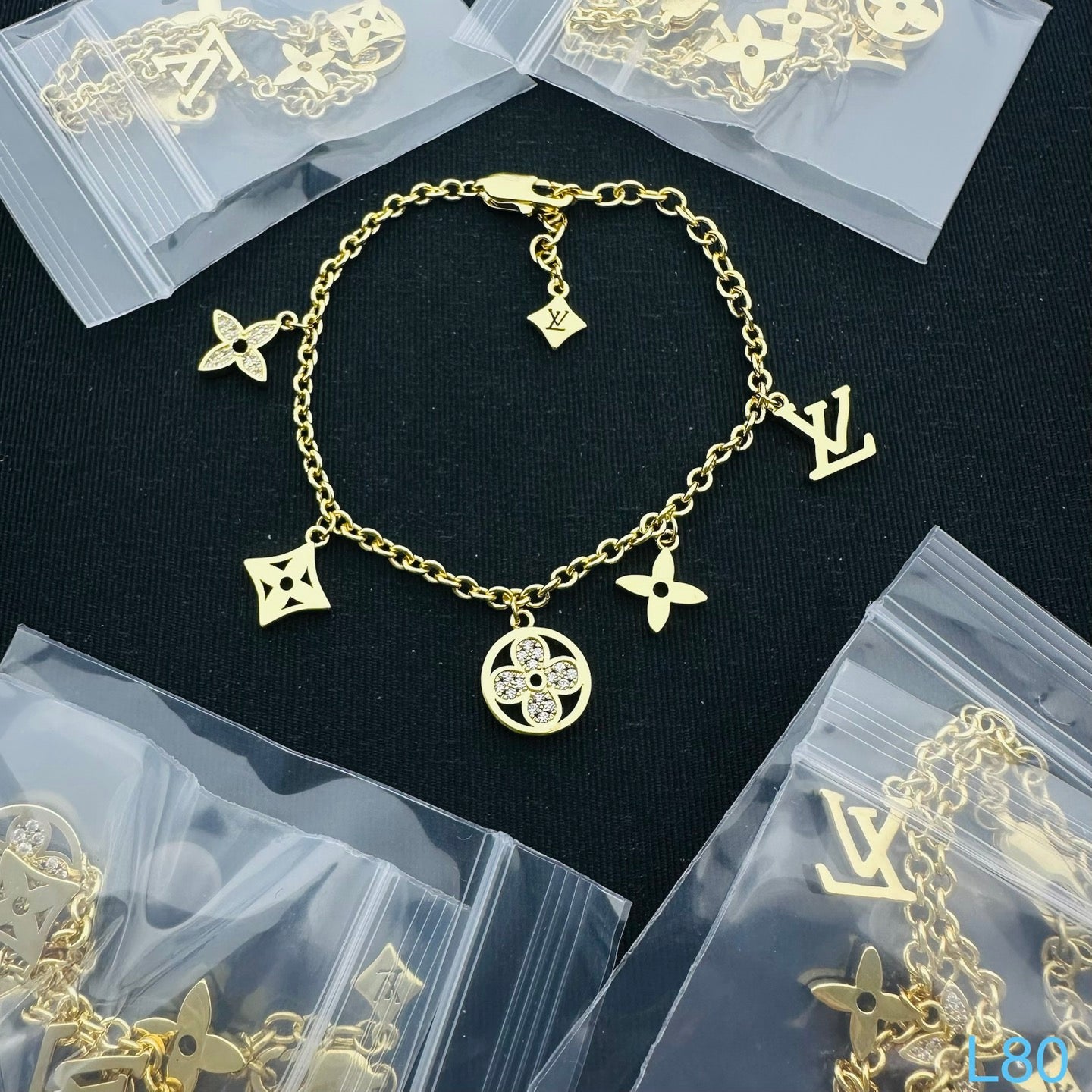 LOUIS VUITTON MONOGRAM BRACELET – Full Set - 1:1 HIGH END