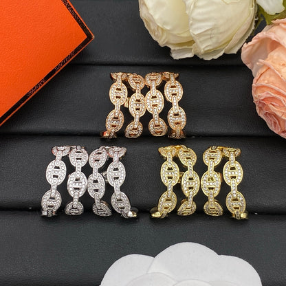 HERMÈS CHAINE D'ANCRE EARINGS – Full Set  - 1:1 HIGH END