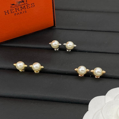 HERMÈS FARANDOLE PEARL EARINGS – Full Set - 1:1 HIGH END