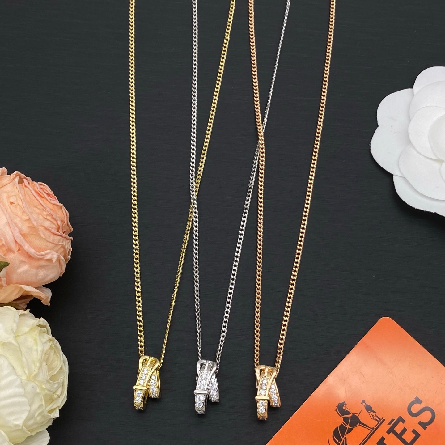 HERMÈS KELLY NECKLACE – Full Set - 1:1 HIGH END