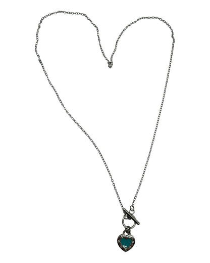 Tiffany & Co. Halskette mit türkisfarbenem Herz-Anhänger
