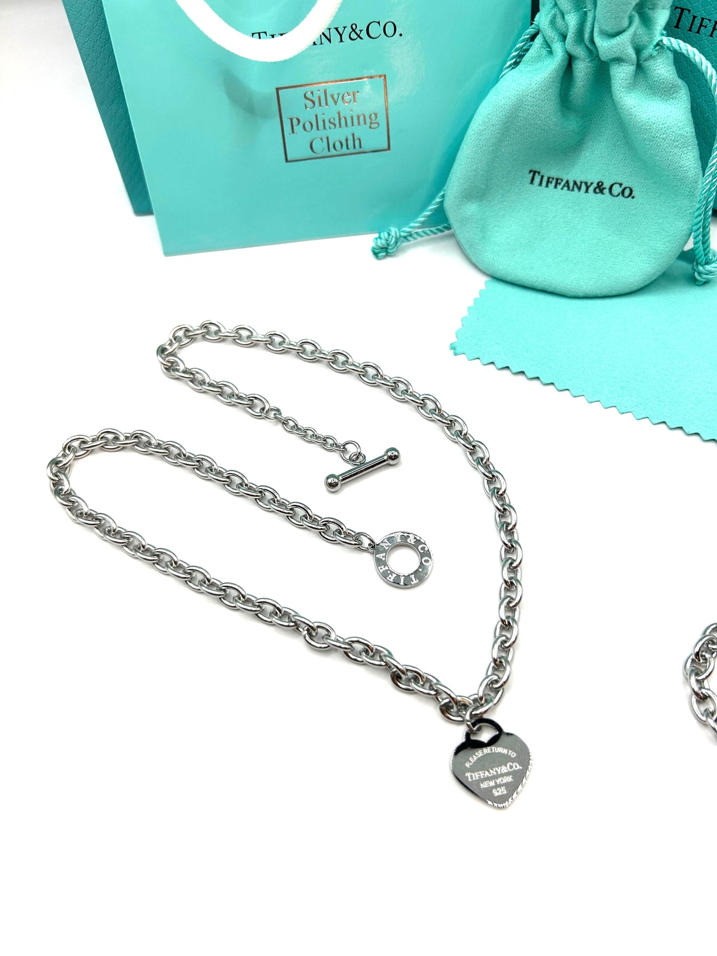 TIFFANY SCHMUCK SET | HALSKETTE + ARMBAND | FULLSET | HIGH END