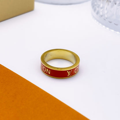 LOUIS VUITTON ENAMEL RING – Full Set  - 1:1 HIGH END