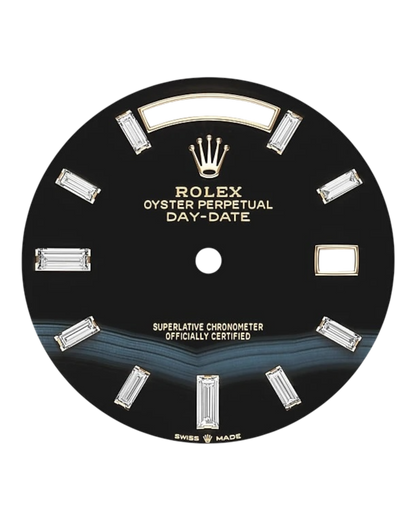 Rolex Day-Date Black Dial with Diamond Markers, 40mm Yellow Gold President - U1 FACTORY - AUTOMATIK