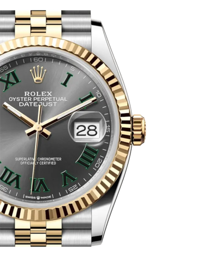 Rolex Datejust Wimbledon Bicolor 36mm Jubilee U1 FACTORY - AUTOMATIK