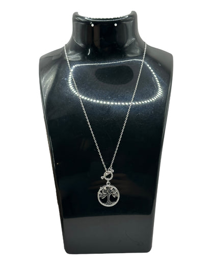 Swarovski Halskette mit Lebensbaum-Anhänger und Kristallen