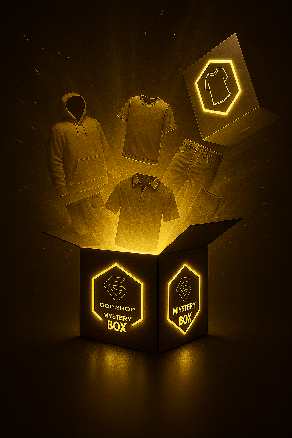 MYSTERY BOX NUR KLEIDUNG - T-SHIRTS IN DER GRÖSSE: S,M,L,XL