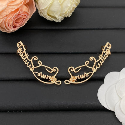 LOUIS VUITTON LV SCRIPT HOOPS – FULL SET - 1:1 HIGH END
