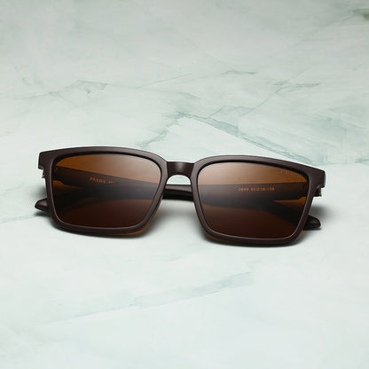 PRADA RECTANGULAR LOGO SUNGLASSES – FULL SET – 1:1 HIGH END