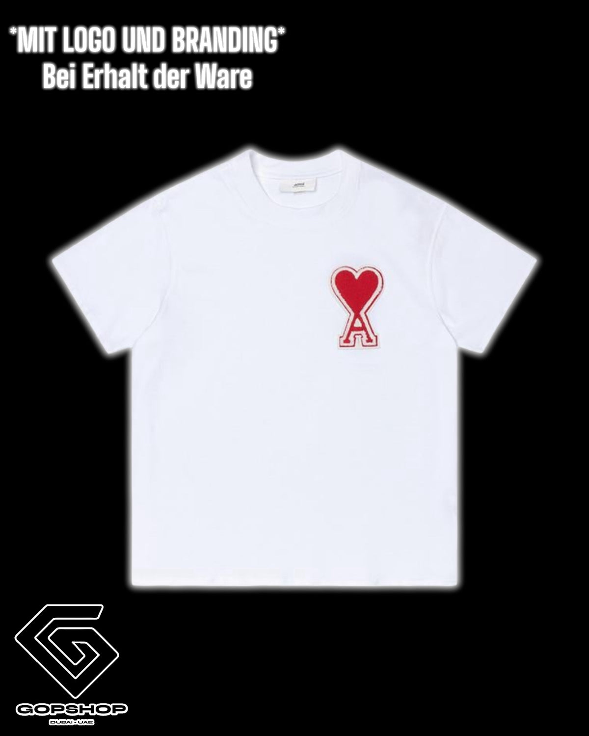 AMI PARIS T-SHIRT HIGH END - DICKER STOFF ( DROPSHIPPING PRODUKT )