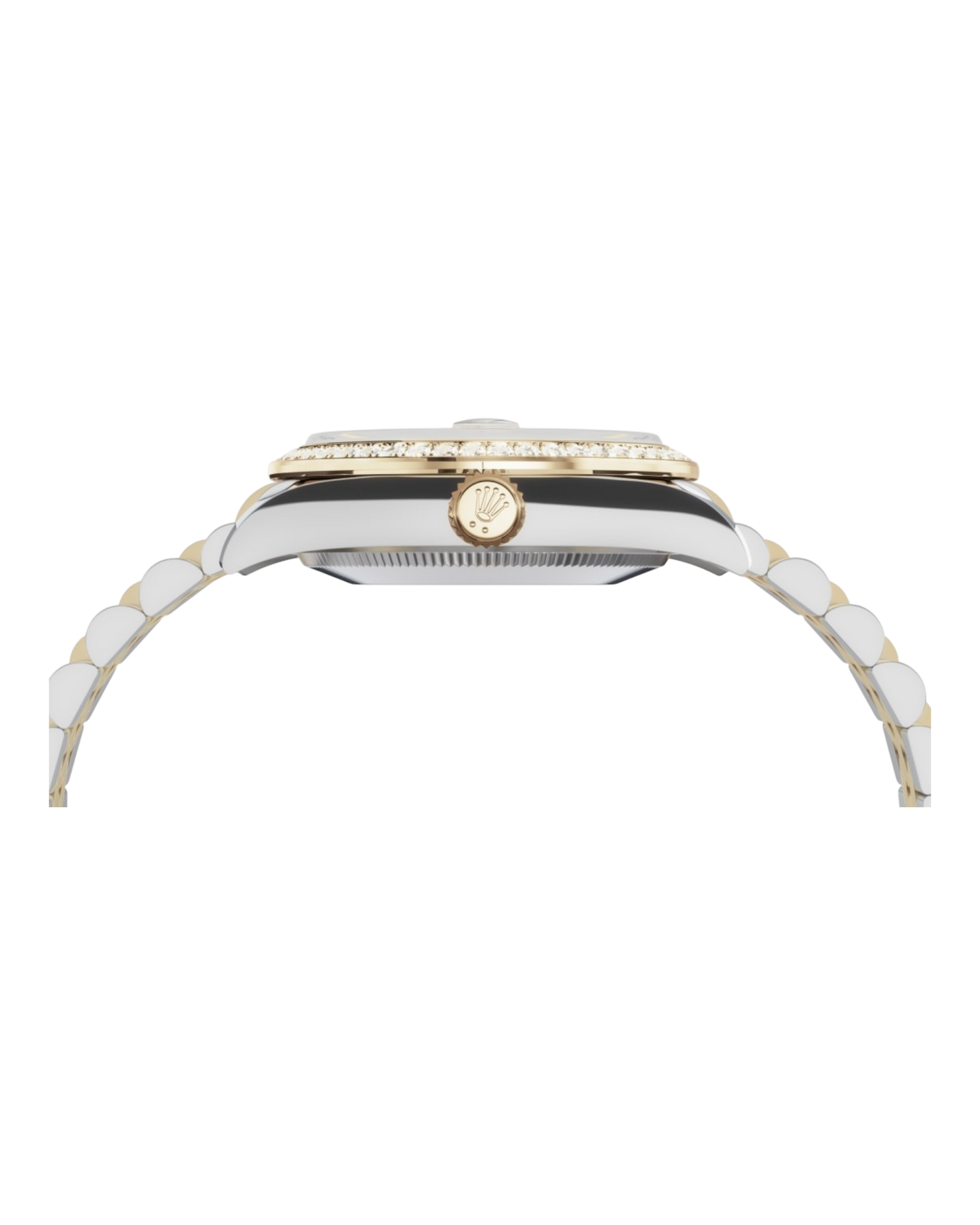 Rolex Datejust White Dial with Diamond Markers, 31mm Bicolor - Jubilee - U1 FACTORY - AUTOMATIK