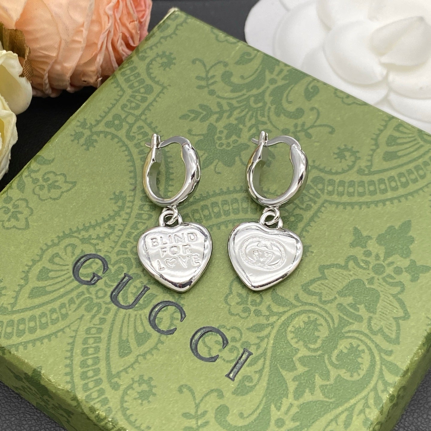 GUCCI BLIND FOR LOVE EARRINGS – Full Set - 1:1 HIGH END