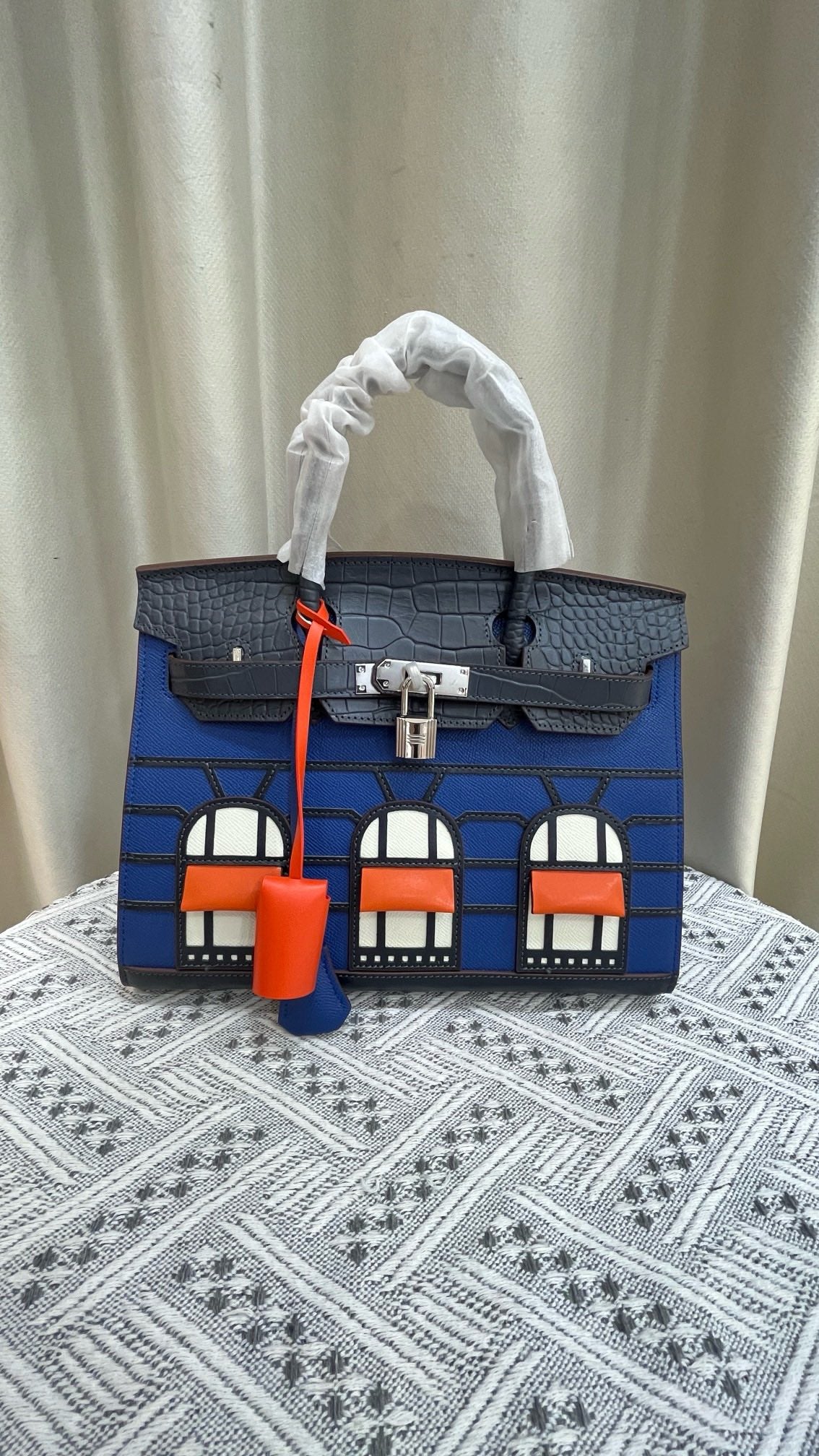 HERMÈS BIRKIN Hermès "Snow" Faubourg Birkin Sellier 30 Neige Matte Alligator Palladium Hardware Limited Edition  - 1:1 HIGH END