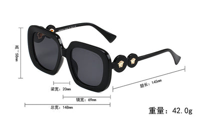 VERSACE OVERSIZED SQUARE SUNGLASSES – FULL SET – 1:1 HIGH END